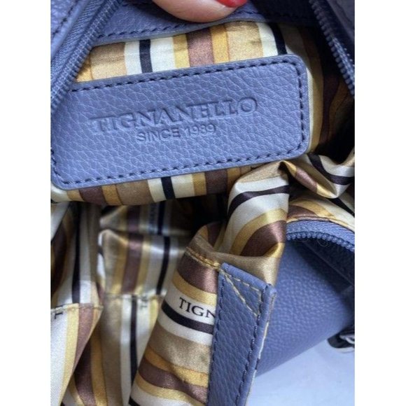 tignanello bag light purple leather tote - Picture 9 of 12